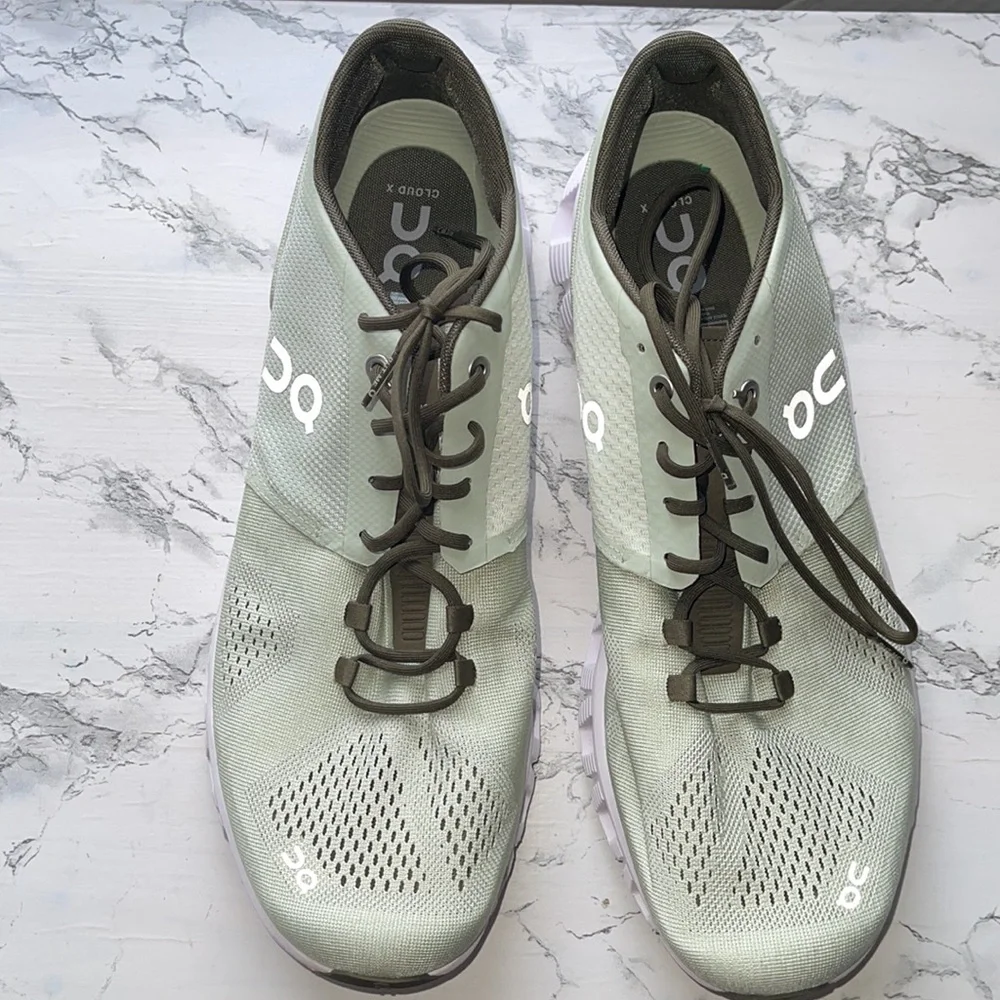 ON CLOUD C ALOE WHITE AND BROWN MENS SIZE 12 LIGHTWEIGHT BUILT FOR MIXED… - Picture 1 of 11